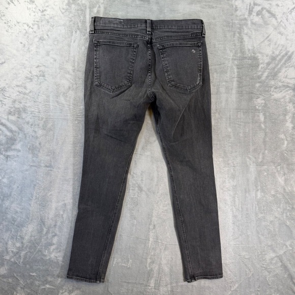 Rag & Bone Boyfriend Jeans Women's Size 28 Gray Distressed Denim Pants - Picture 2 of 8